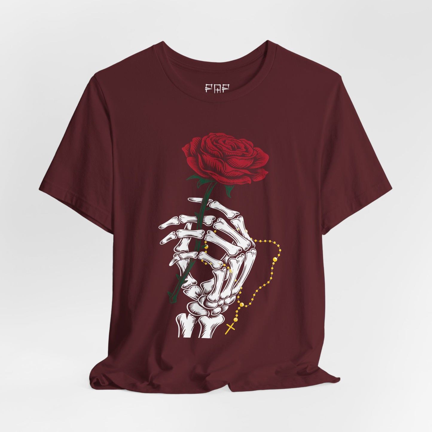 Faith Eternal – Skeleton & Rose Tee