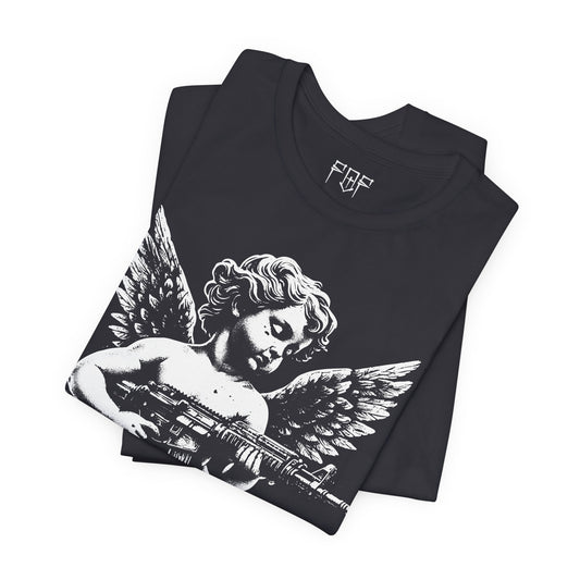 Faith Over Fear – Serenity Cherub Streetwear Tee