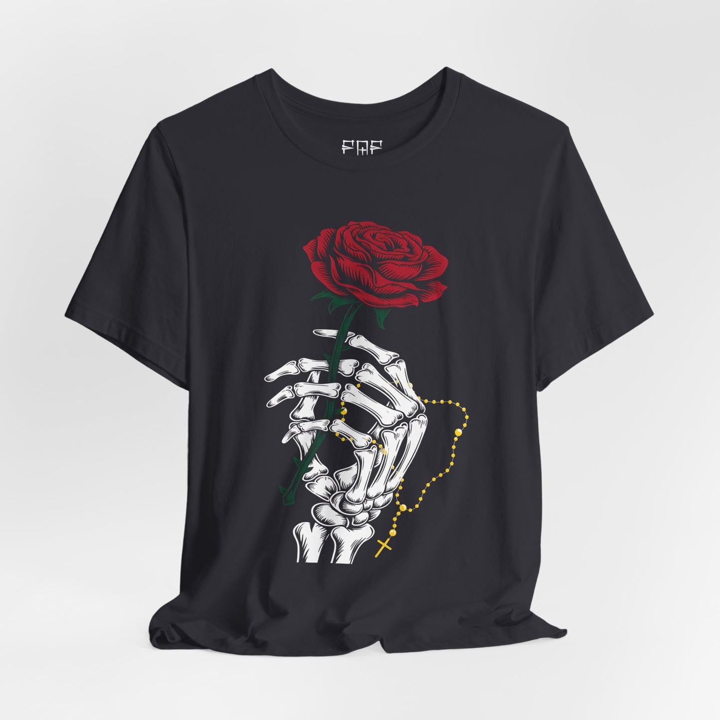 Faith Eternal – Skeleton & Rose Tee