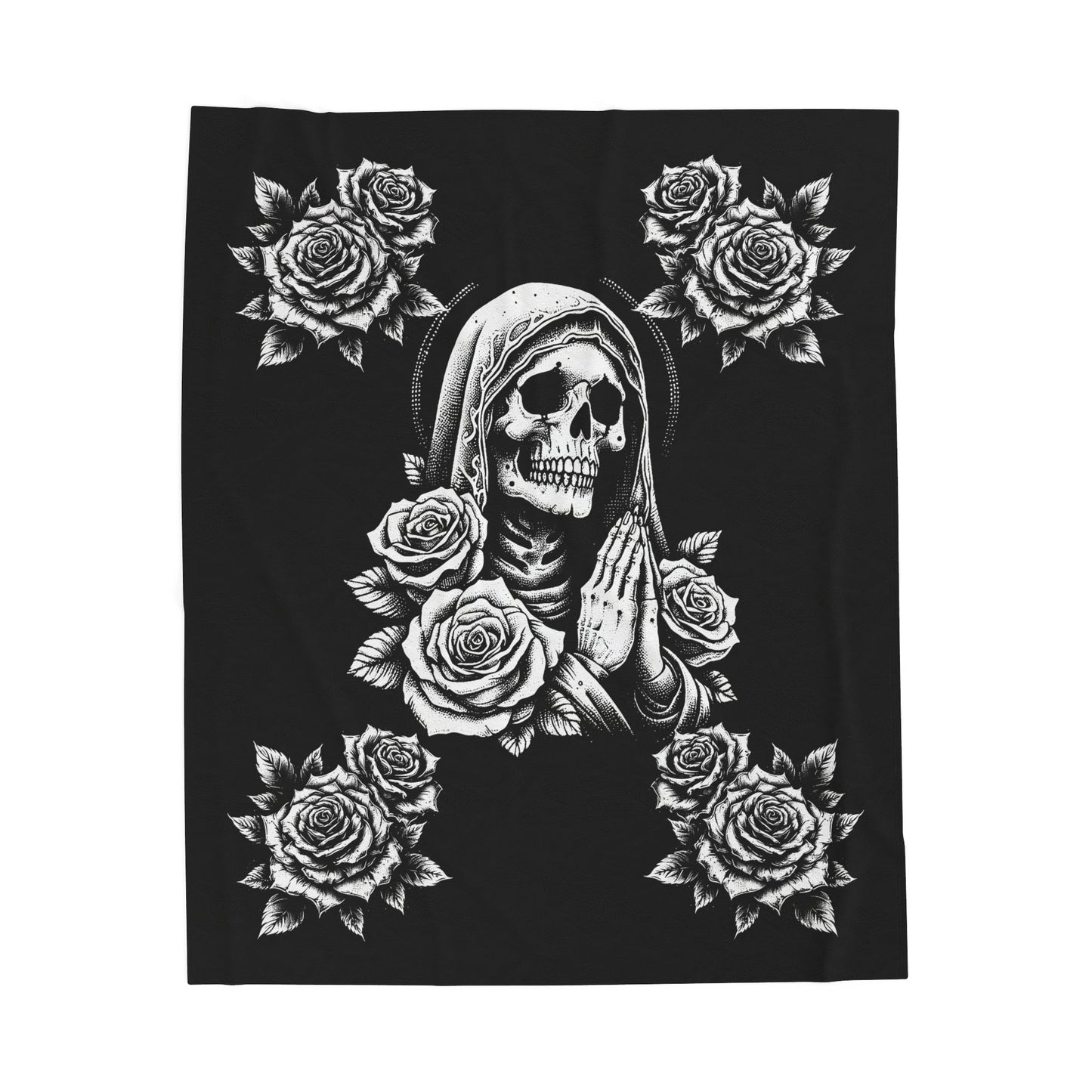 “Roses & Redemption Blanket — Faith Forged in the Fire”